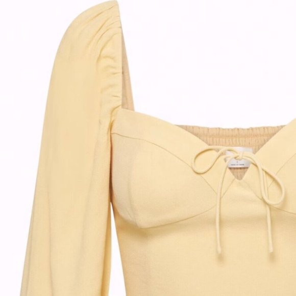 Wilfred Yellow Puff Sleeve Blouse - Picture 6 of 11